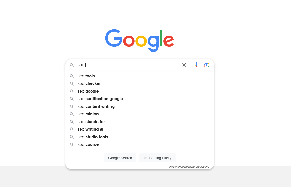 google autocomplete-working-on-seo-keyword