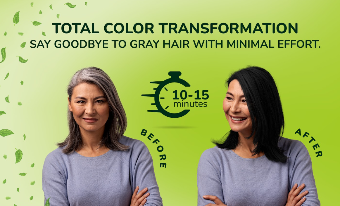 شامبو لون الشعر الأسود Herbishh Grey Transformation