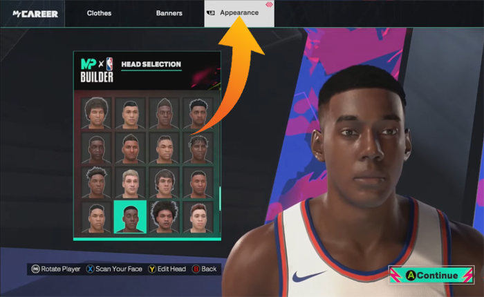 NBA 2k25 Change Body Type