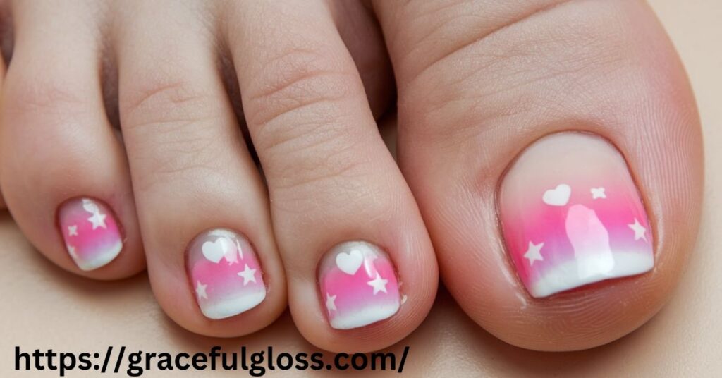 Gradient Toe Nail Designs 31 summer toe nail designs