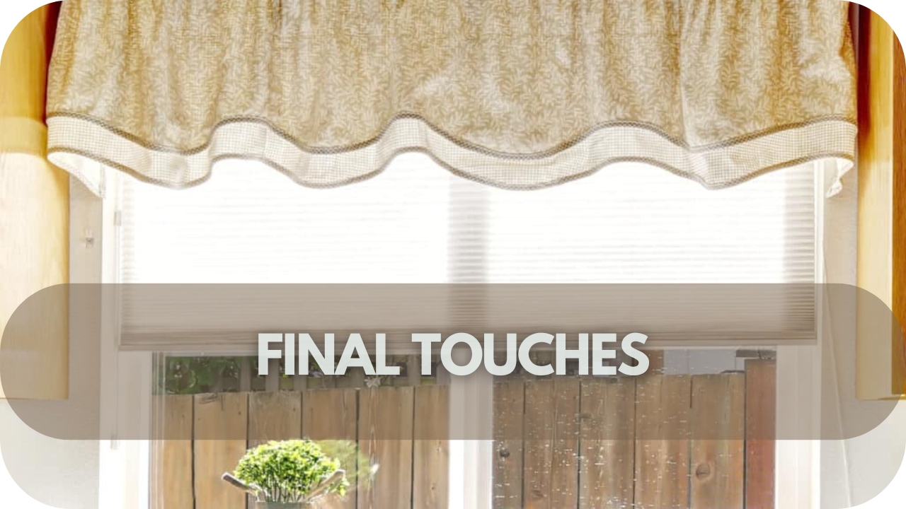 Add the perfect finishing touches to your window treatments for a polished look.