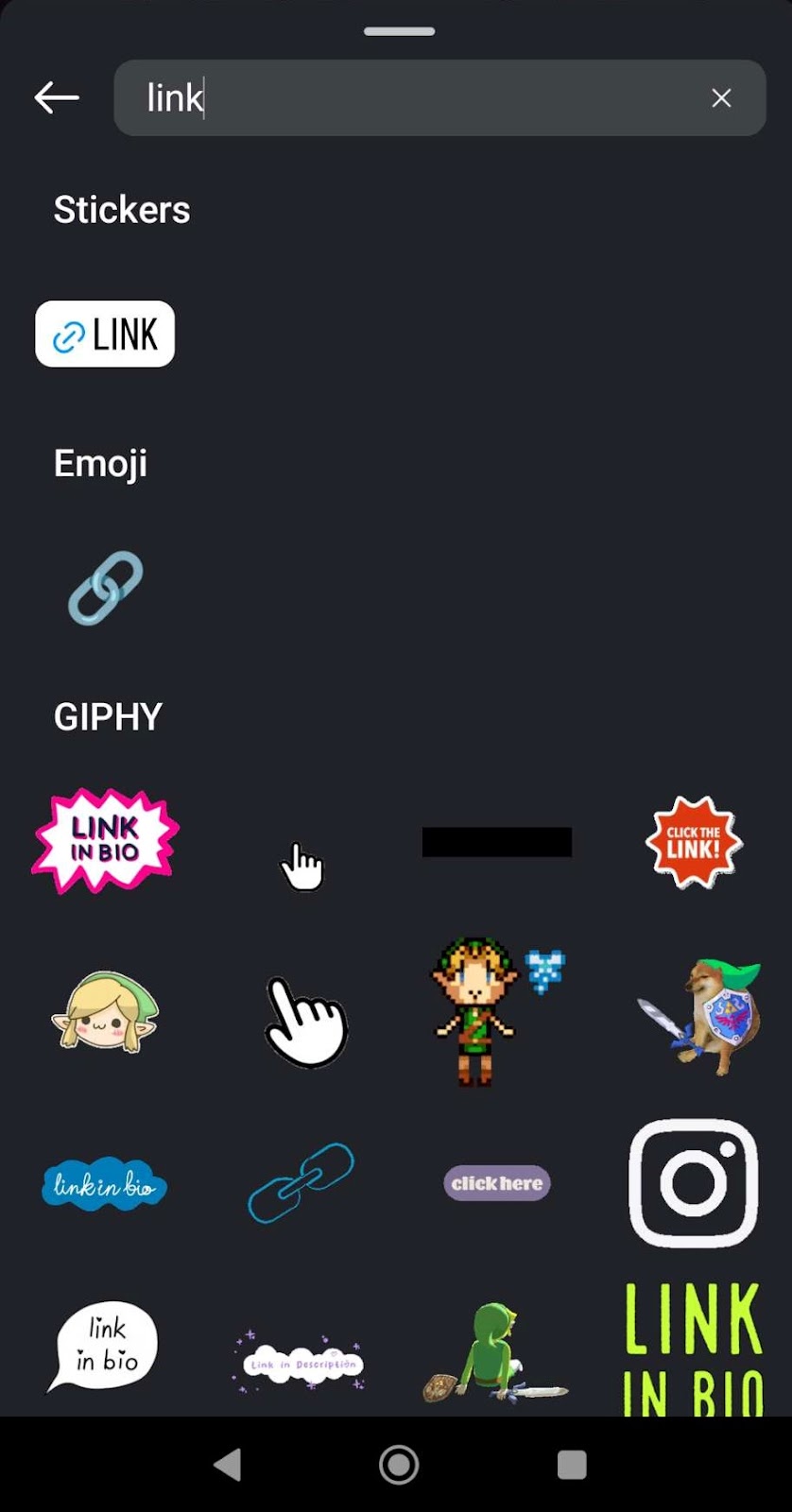 instagram link sticker