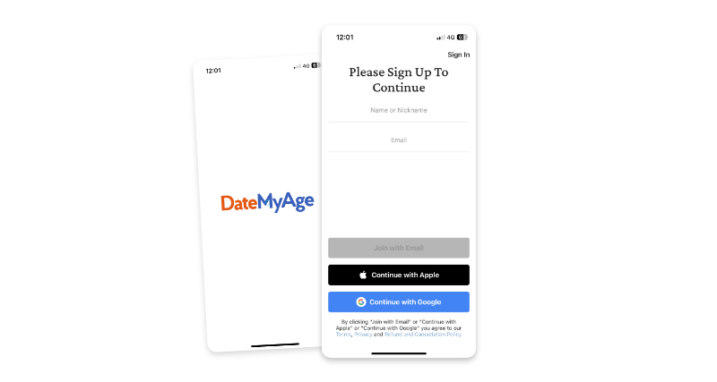 App and mobile compatibility on datemyage