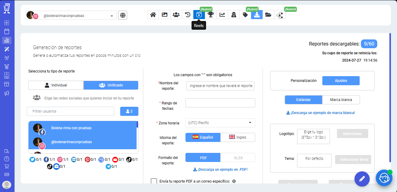 Guía: Reportes de métricas para redes sociales (2024)