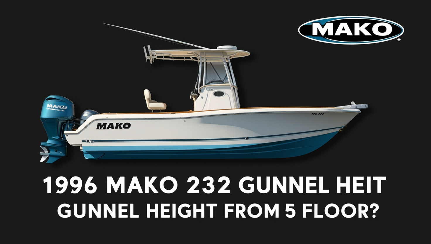  Discover the Incredible 1996 Mako 232 gunnel height from the floor