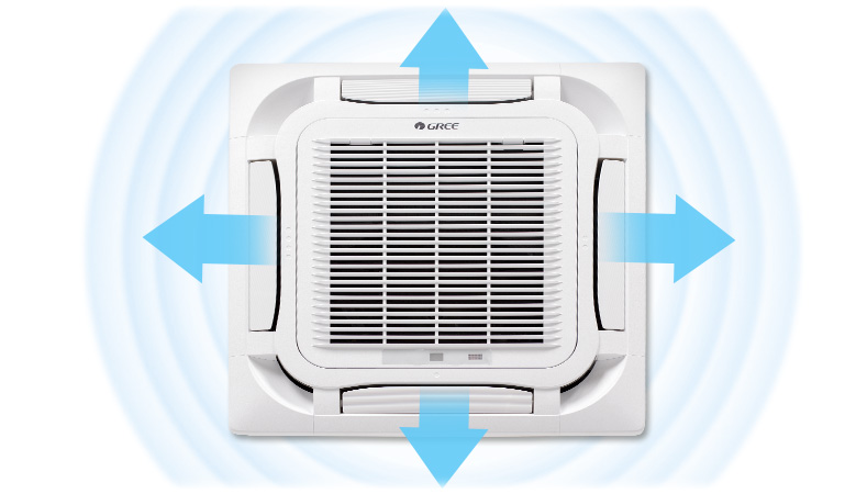 Wide distribution of air flow Gree GUD-GA