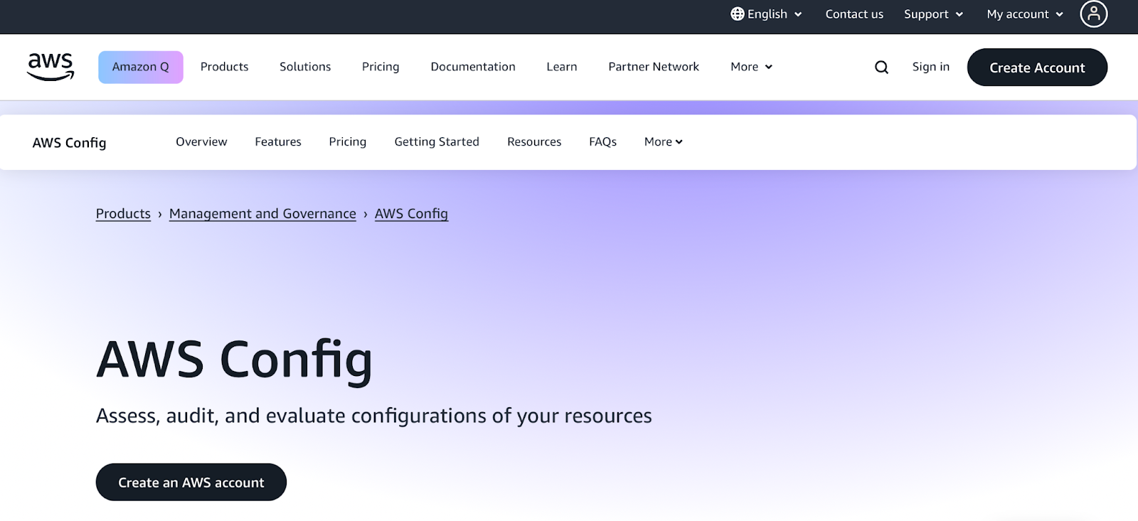 Amazon Monitoring Tools - AWS Config