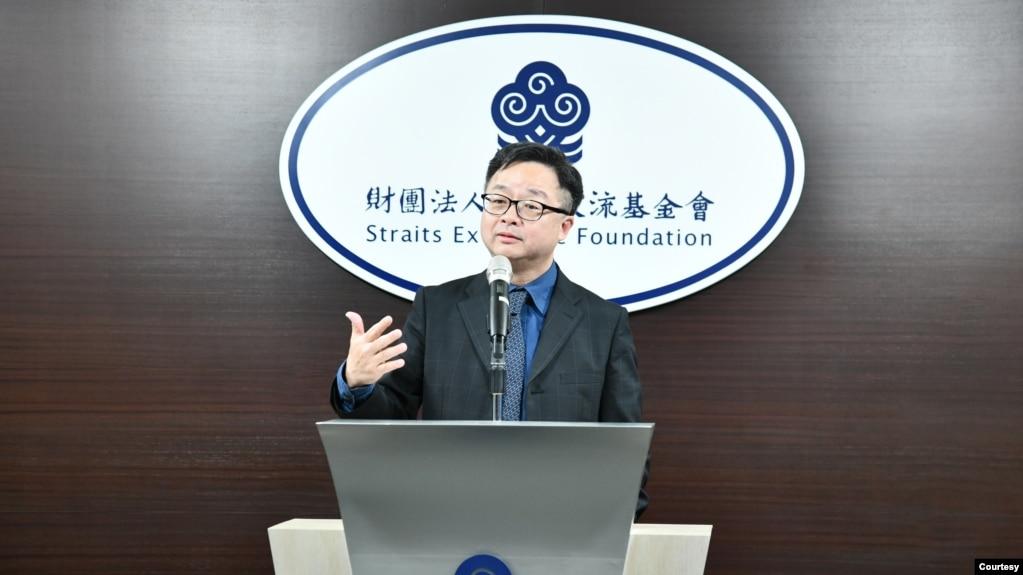 台湾海基会秘书长罗文嘉呼吁台北市长蒋万安在即将举办的双城论坛上，正式向中共提出三名台湾人失去消息的信息，盼给家属一个答复。(台湾海基会提供)