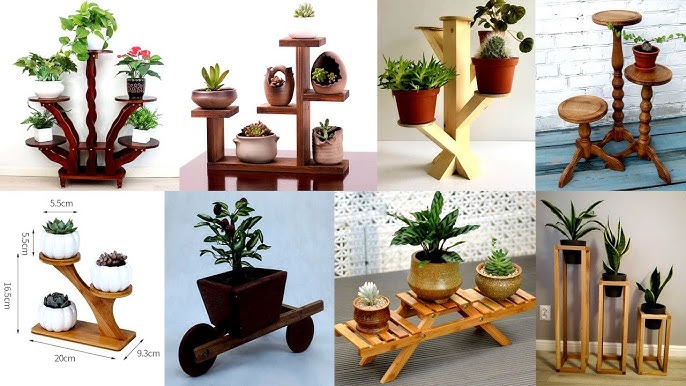 Different Styles of Wooden Plant Stands