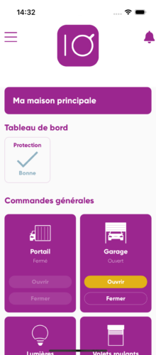 visuel de l'application mobile