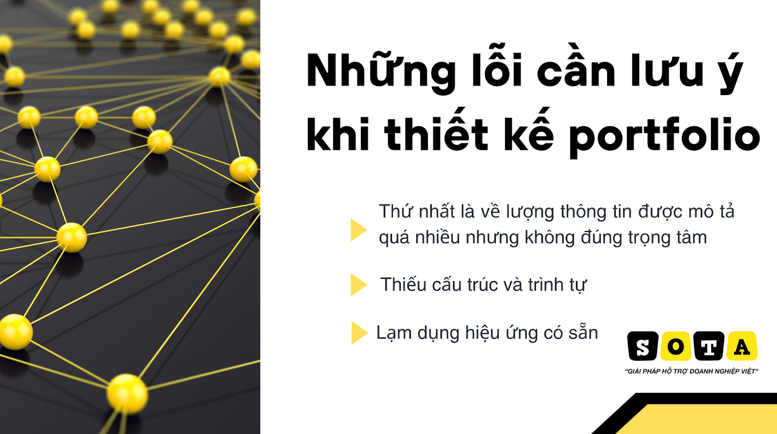 Những lỗi cần lưu ý khi thiết kế Portfolio