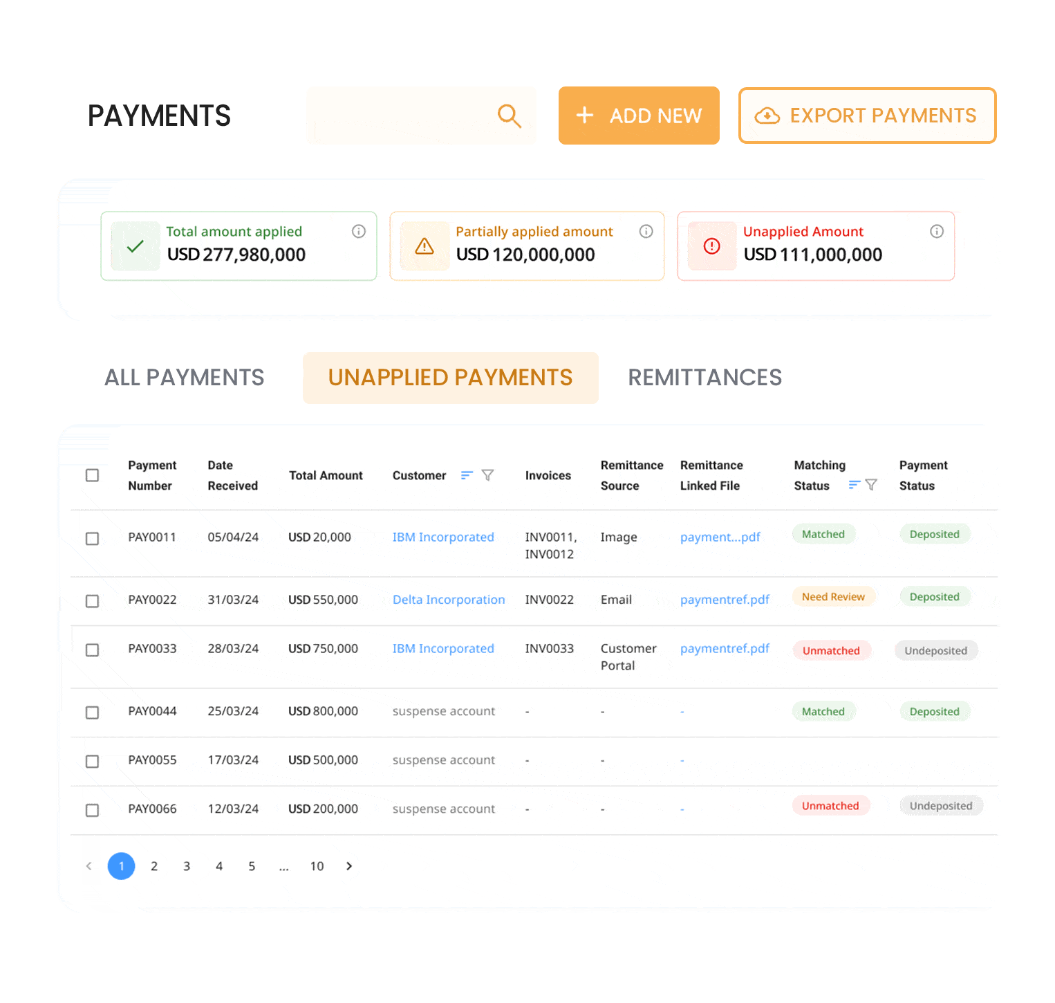 Automatic 3-Way Matching in cash application