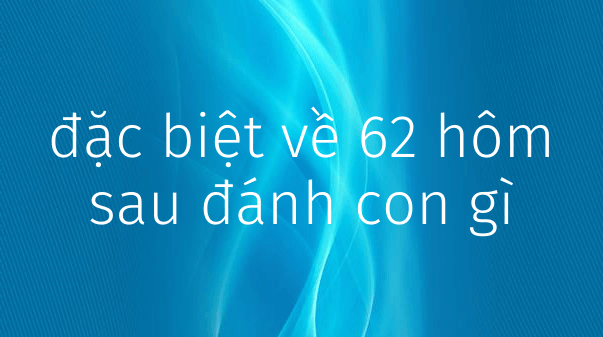 Đề Về 62 Hôm Sau Đánh Con Gì Tại Nhà Cái Ok365-2