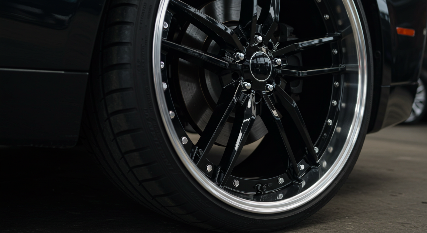 Black Wheels with Chrome Lip: Complete 2025 Guide