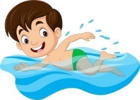 Premium Vector | Cartoon little boy swimmer in the swimming pool