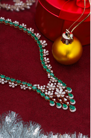 18Kt rose gold diamond necklace | CKC Jewellers online