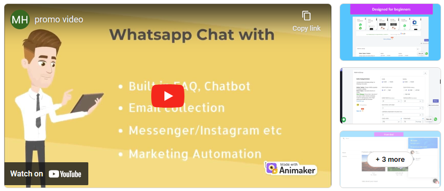 Pushdaddy WhatsApp, Live Chat