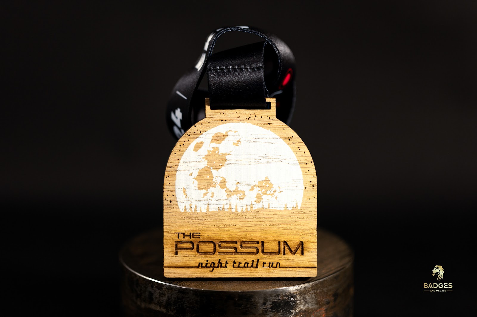 Custom The Possum Night Trail Run medal