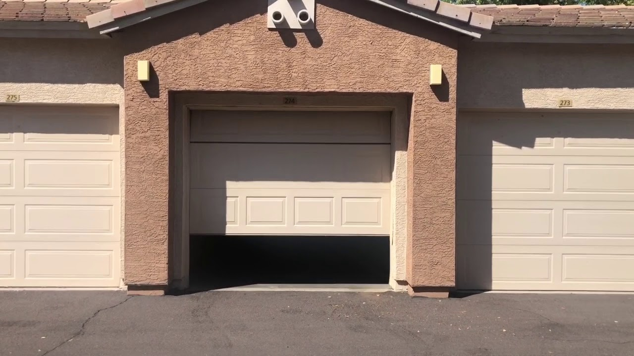 garage door off track