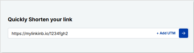 Shorten your bio link URL