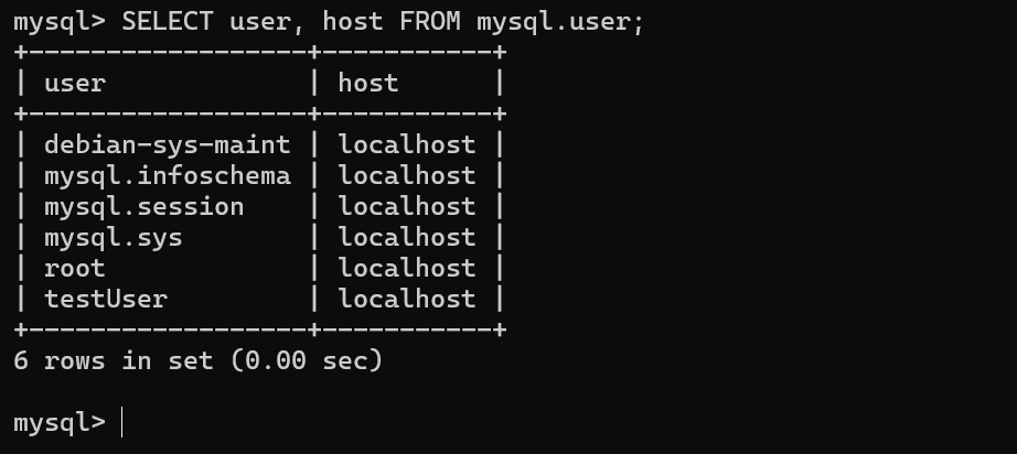 how to show users in mysql? (mysql show users)