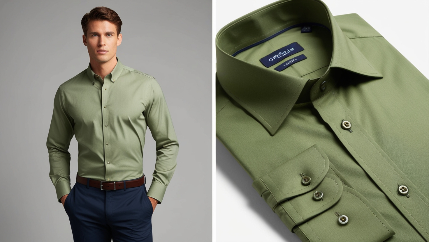 Button-Down Shirts in O'Reilly Green