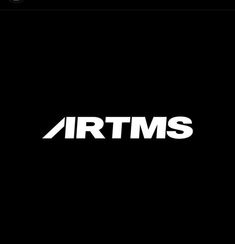 This contains an image of airtms logo on a black background