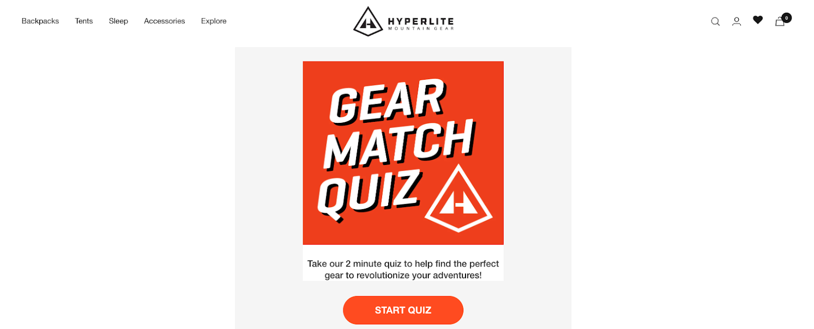 7. Hyperlite’s Backpack Finder Quiz