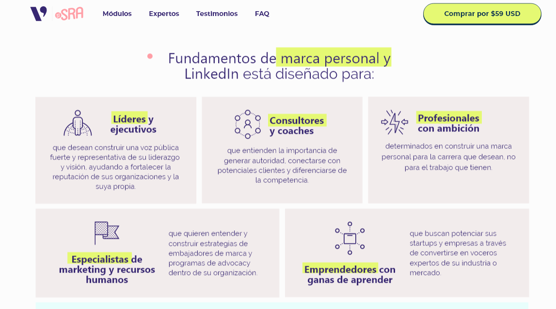 textos de landing page