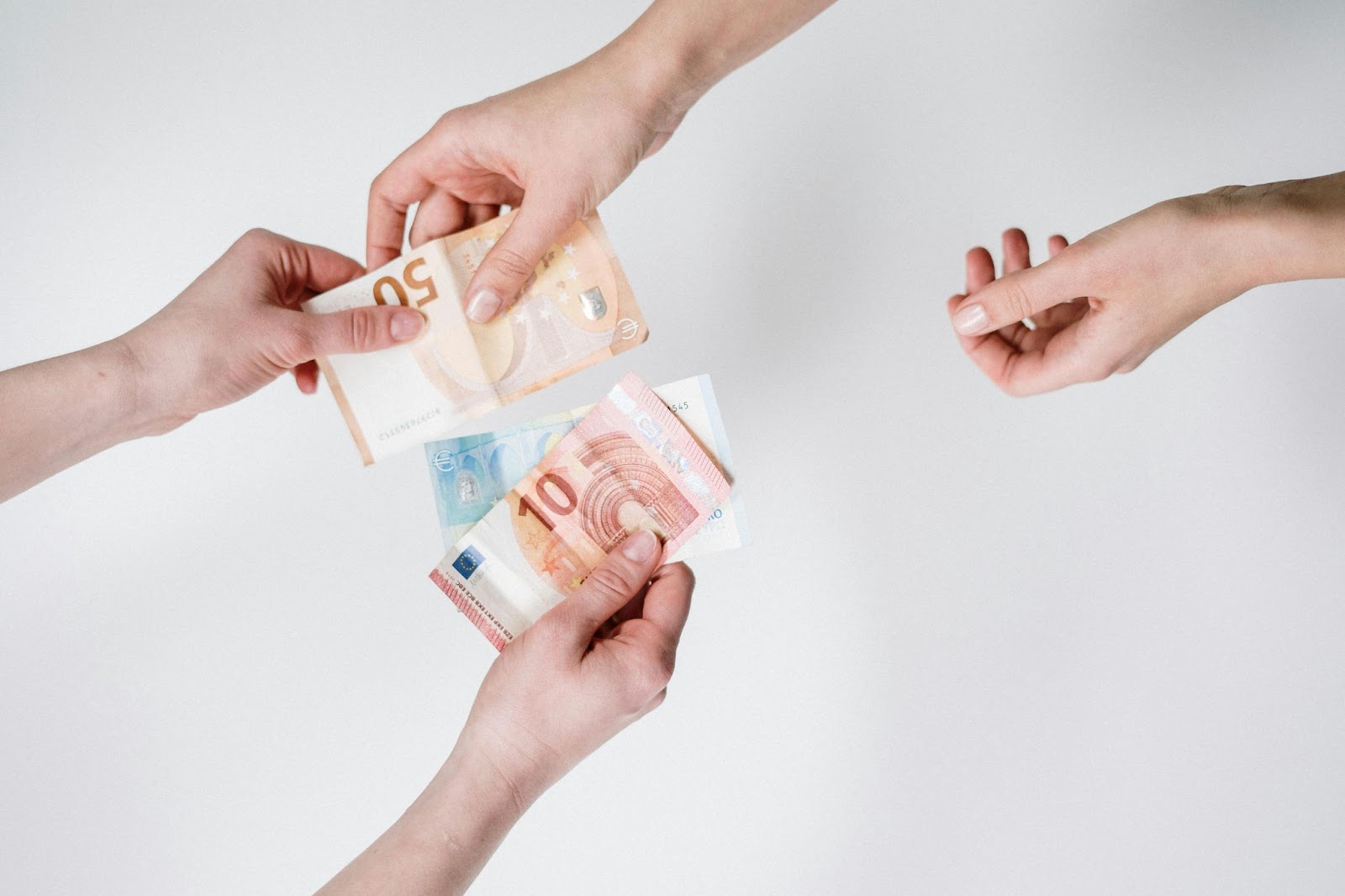 One person paying the other