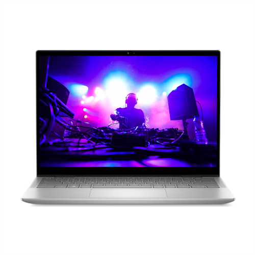 A computer with a picture of a dj on the screen

Description automatically generated