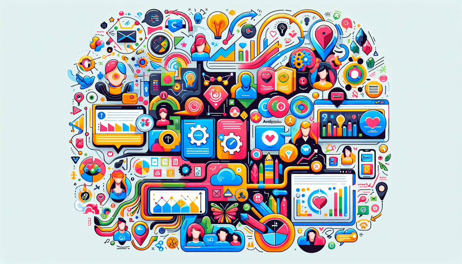 An illustration highlighting key features to look for in microlearning apps.