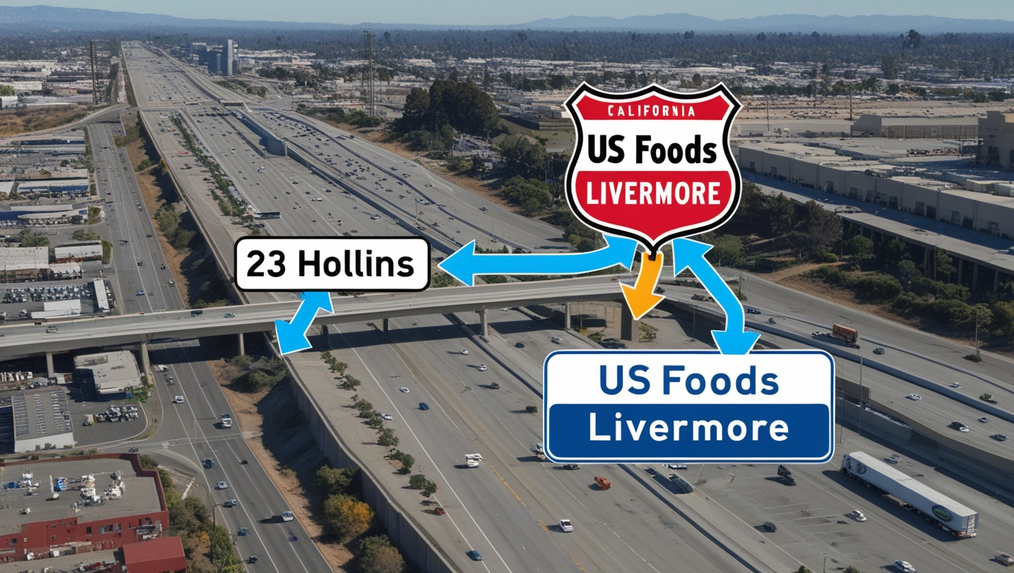 23 Hollins to US Foods Livermore
