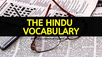 The Hindu Vocab today with Hindi meaning