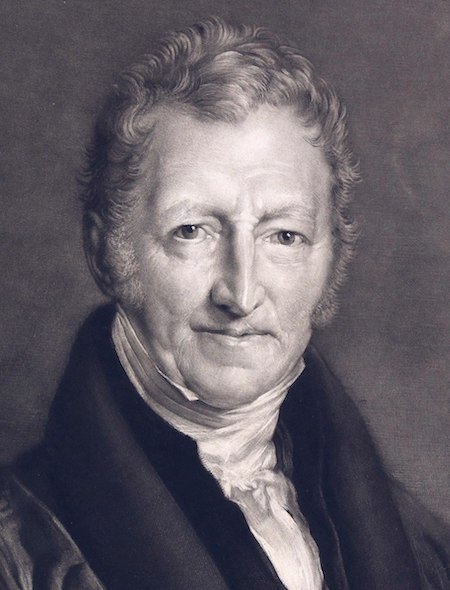 Malthusian theory was first proposed in 1798