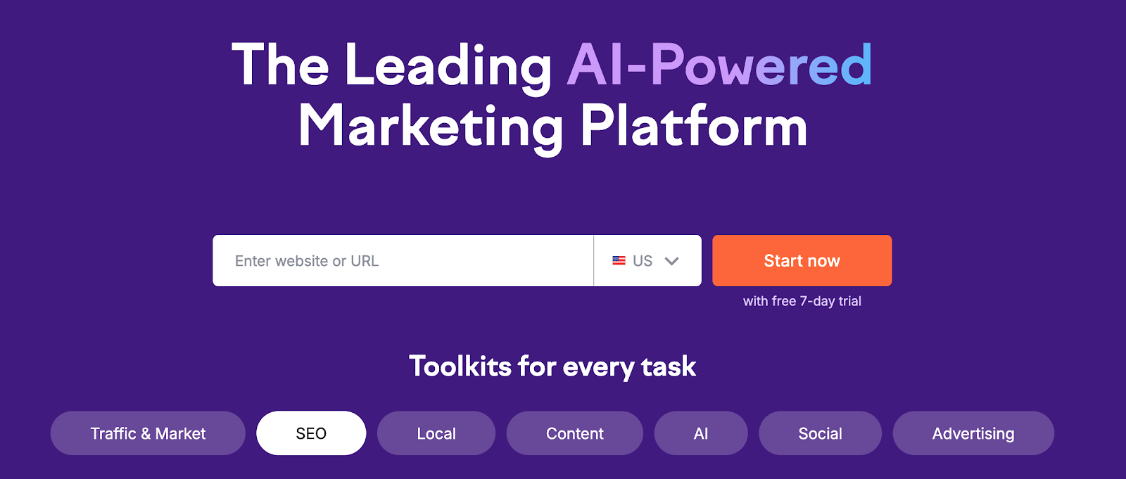 SEMrush' AI marketing tool