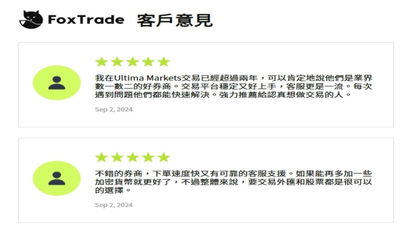 使用者體驗與實測評價 - ultima markets