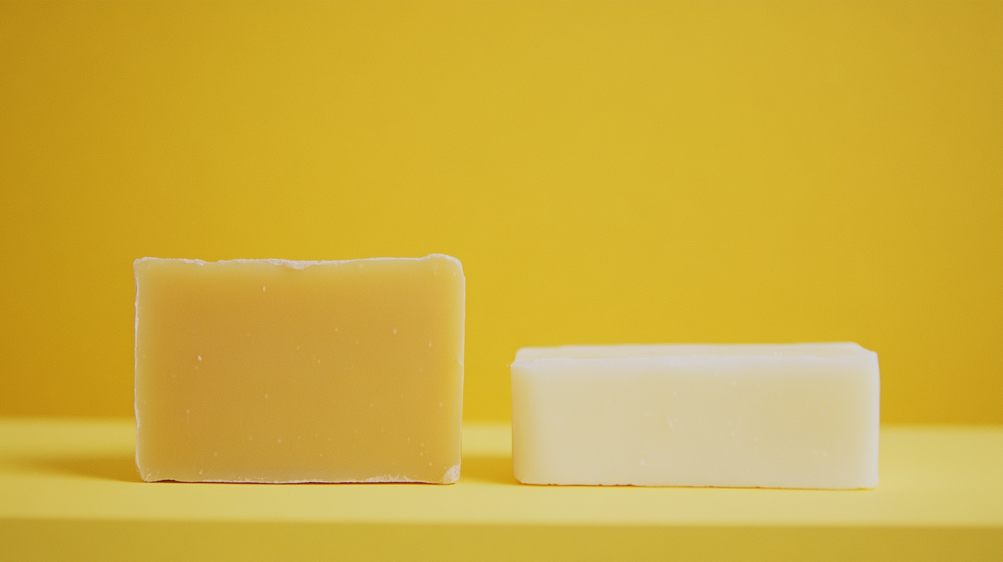 Compare tallow soap and regular soap for natural cleansing and nourishment