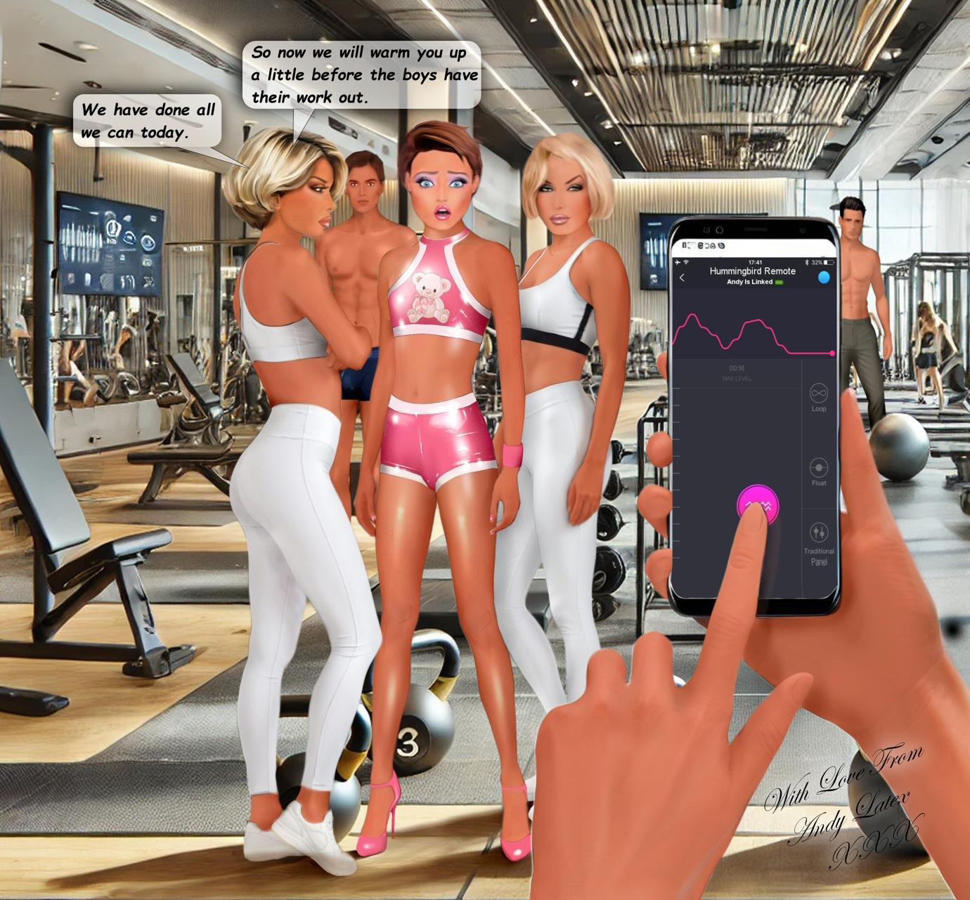 A hand holding a phone with a group of women in a gym

AI-generated content may be incorrect.