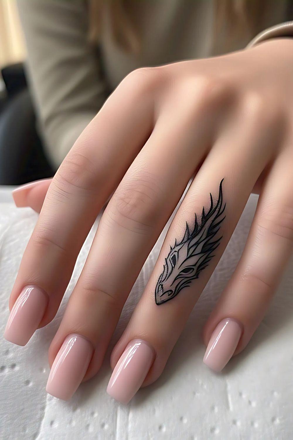 Dragon Finger Tattoo