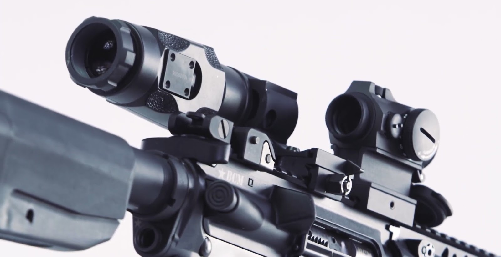 6xMag-1 is being used as an offset scope, and the Micro T 2 is being used as the primary scope.