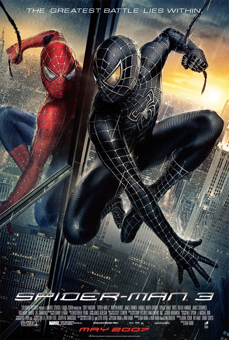 Spider-Man 3 – Venom movies in the correct order