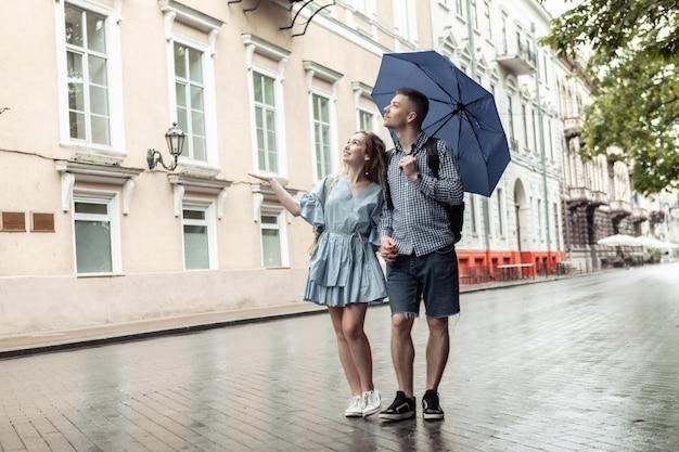 Rainy Day Romance in the City