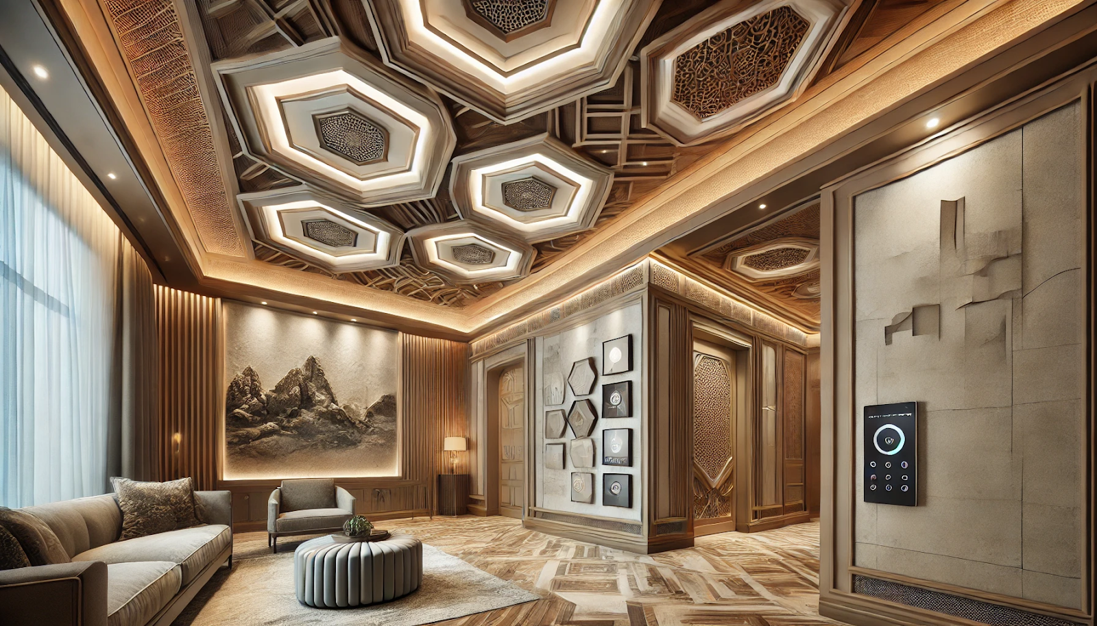 Dramatic Statement Ceiling for Luxury Smart Home Concept Malaysia