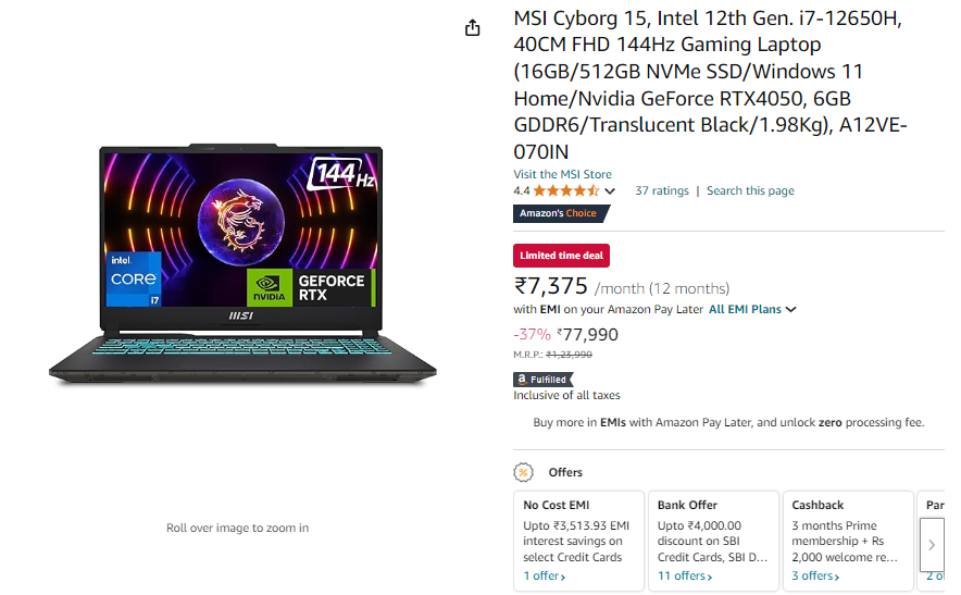 Best Gaming Laptops Under 1 lakh in 2024