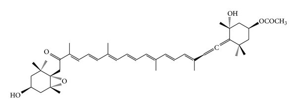 Fucoxanthin structure