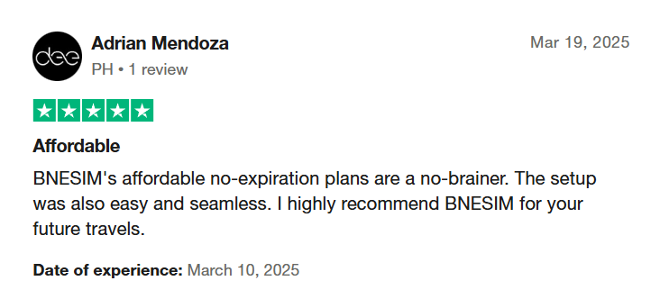 bnesim customer review