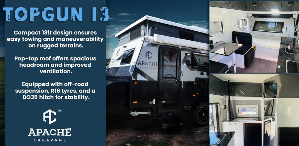 TopGun 13 ft pop top caravan from Apache Caravans