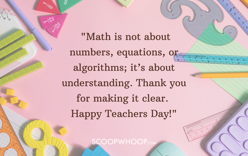 wishes for maths teacher on teachers day