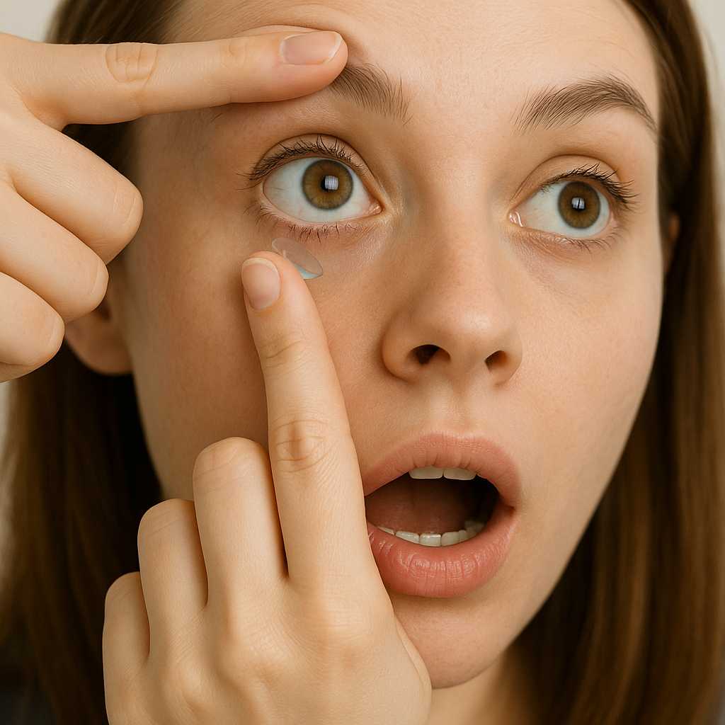 Adjusting to wearing contact lenses for the first time